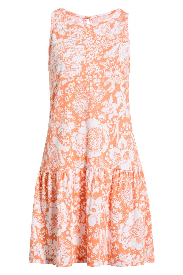 Dixi Cotton Dress, Alternate, color, SUNSET ORANGE BUDDING ROMANCE