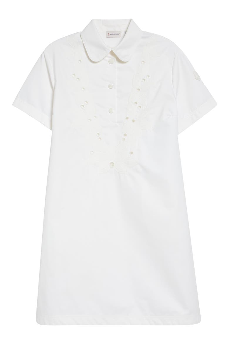 Eyelet Shift Dress, Alternate, color, WHITE