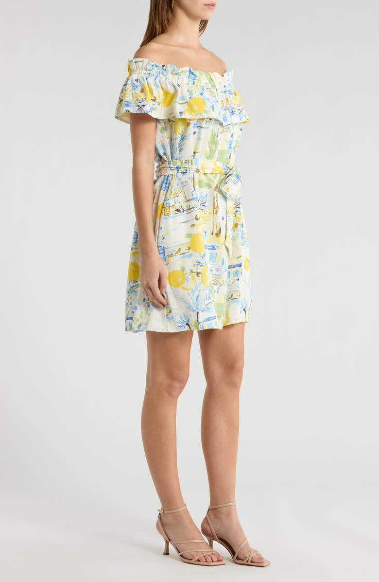 SUGARLIPS Amalfi Coast Off the Shoulder Minidress, Alternate, color, 