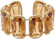 BY ADINA EDEN Yellow Toopaz Large Eemerald Cut Bangle