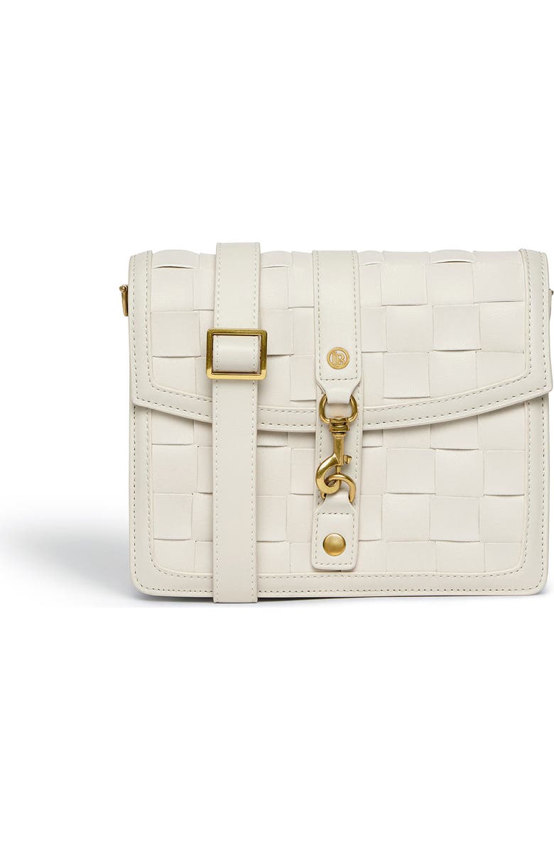 LaBante London Daisy White Vegan Shoulder & Crossbody Bag, Main, color, White