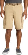 True Nation by DXL Big & Tall Relaxed-Fit Twill Cargo Shorts
