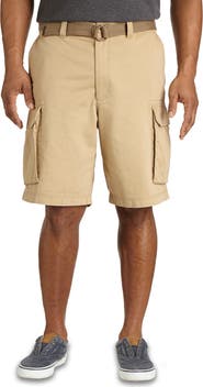 True Nation by DXL Relaxed-Fit Twill Cargo Shorts