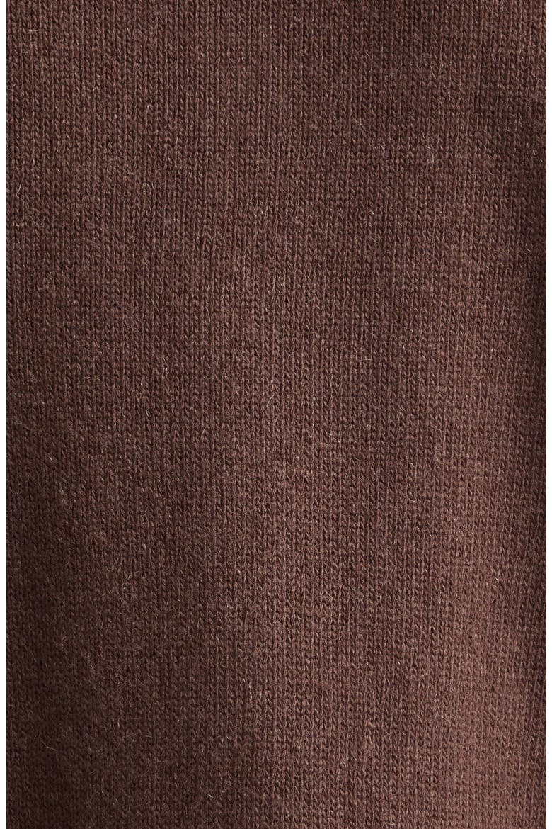 Couture Seam Wool & Cashmere Zip Cardigan, Alternate, color, DARK HAVANNA