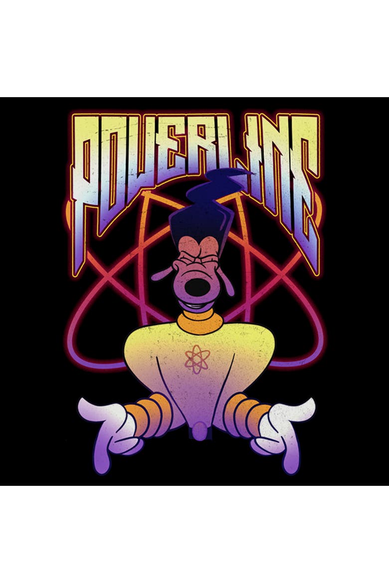 Men's A Goofy Movie Powerline Pose  Graphic T-Shirt, Alternate, color, Black