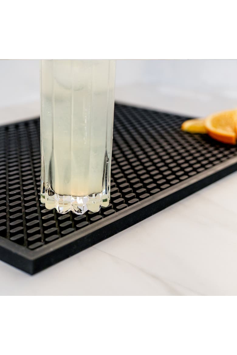 Black Silicone Bar Mat, 12x18", Alternate, color, Black