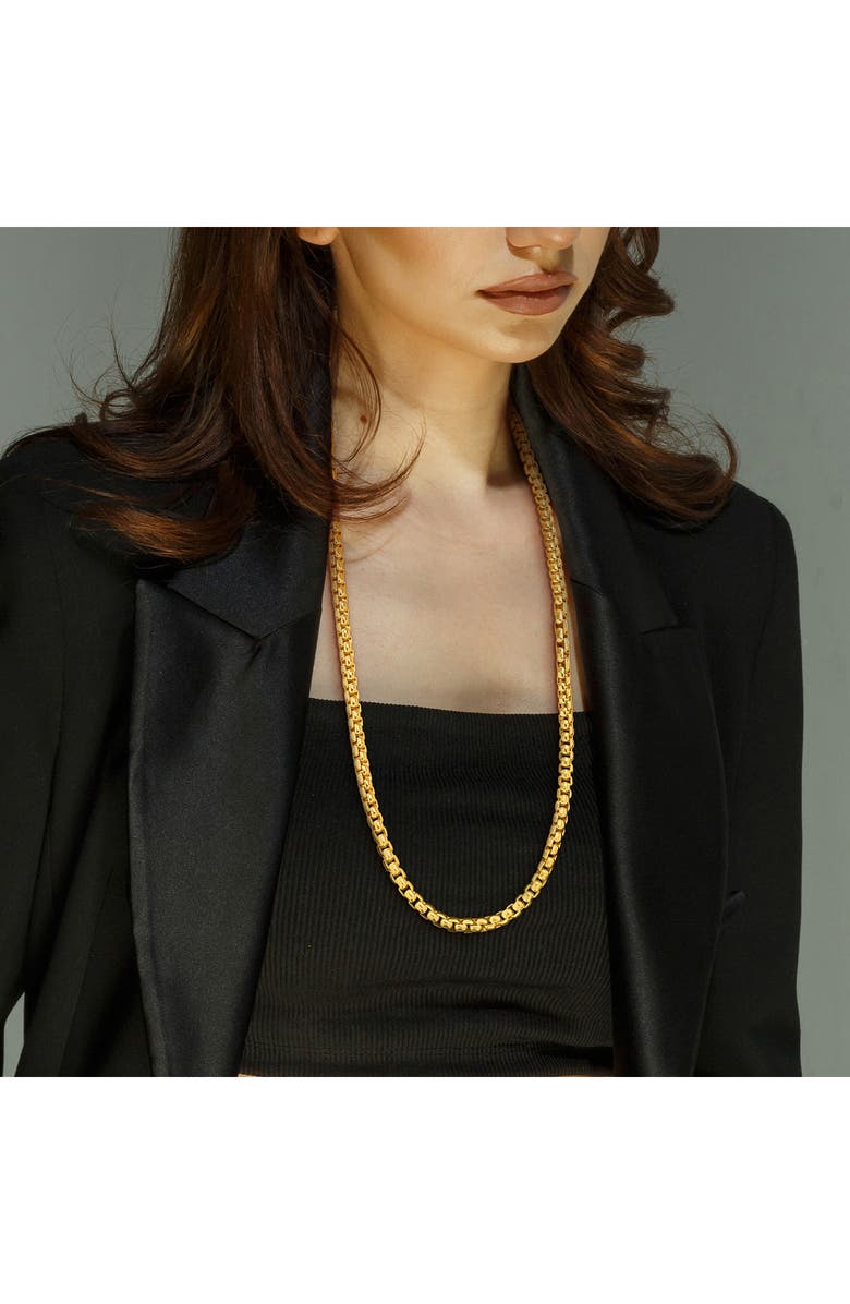 DELMAR Box Link Chain Necklace, Alternate, color, 