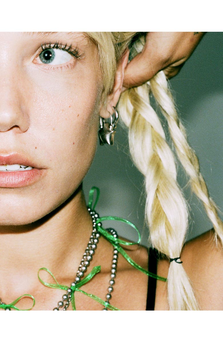 67jewelry Puffed Star Earrings, Alternate, color, Silver