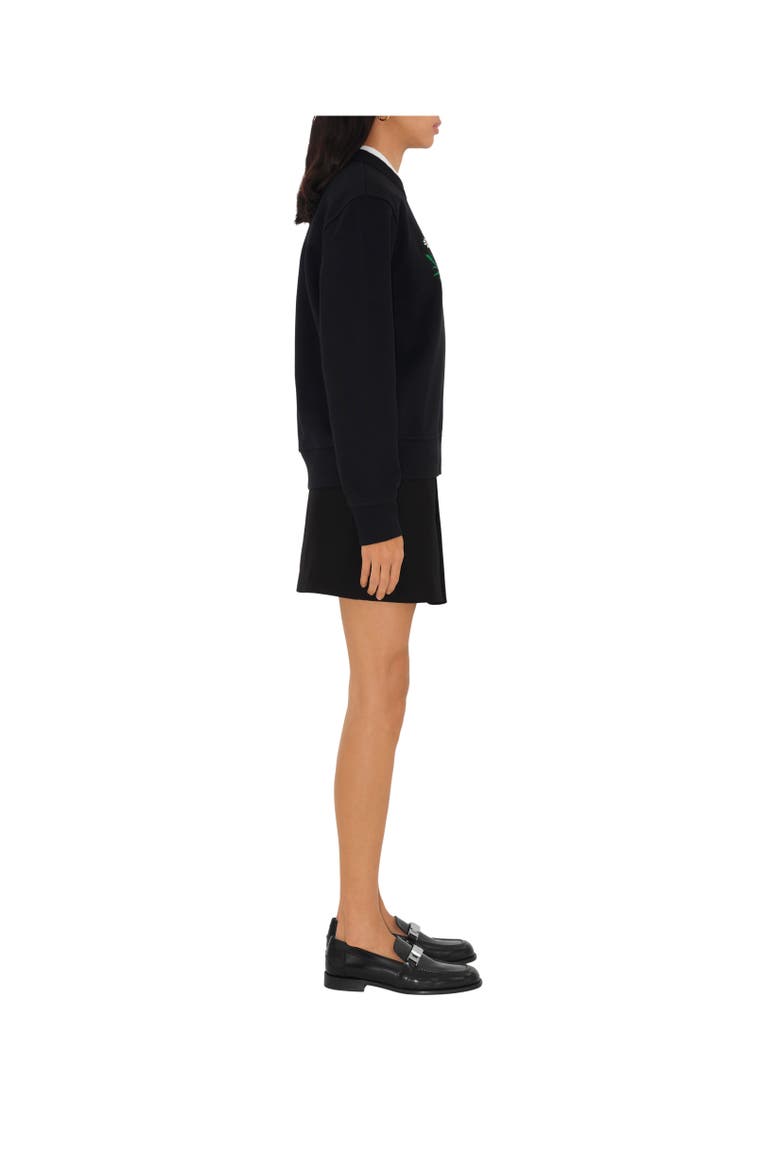 Daisy Logo Cotton Sweatshirt, Alternate, color, Black