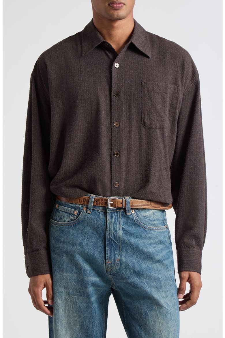 Borrowed Shirt, Main, color, TRUFFLE CHECK