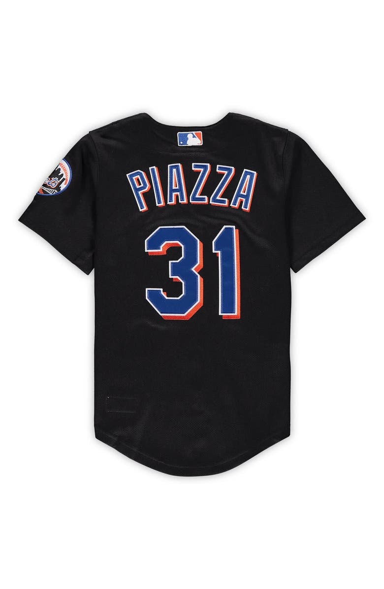 Mitchell & Ness Preschool & Toddler Mitchell & Ness Mike Piazza Black New York Mets Cooperstown Collection Mesh Jersey, Alternate, color, Black