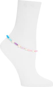 Panacea Stone & Cultured Pearl Anklet