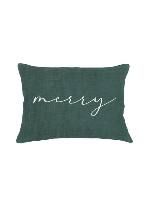 Merry Linen Pillow with Down Insert
