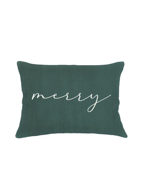 ANAYA ANAYA OCEAN DRIFT LINEN PILLOW WITH DOWN ALTERNATIVE INSERT 