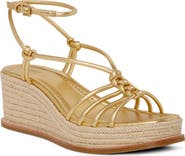 PAIGE Julian Espadrille Ankle Strap Platform Wedge Sandal