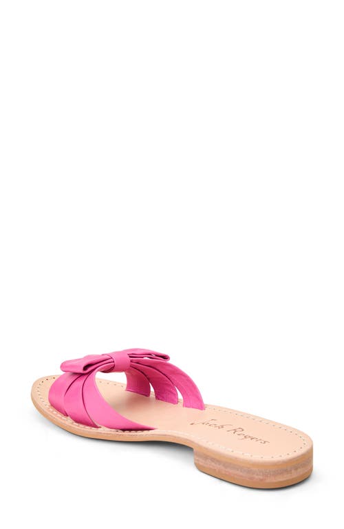 Shop Jack Rogers Brightly Bow Slide Sandal In Fuchsia Pink