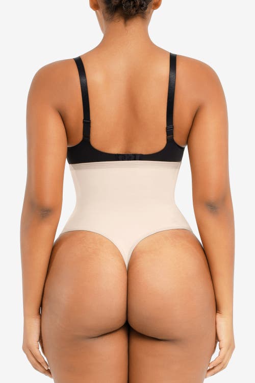 Shapellx Side Zip Shaping Panty In Pinkish Beige