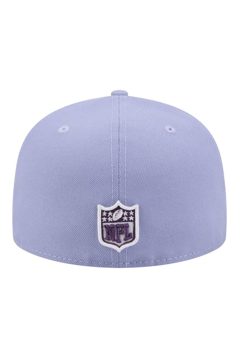 Men's New Era Light Purple Las Vegas Raiders Lavender Bloom 59FIFTY Fitted Hat, Alternate, color, Light Purple