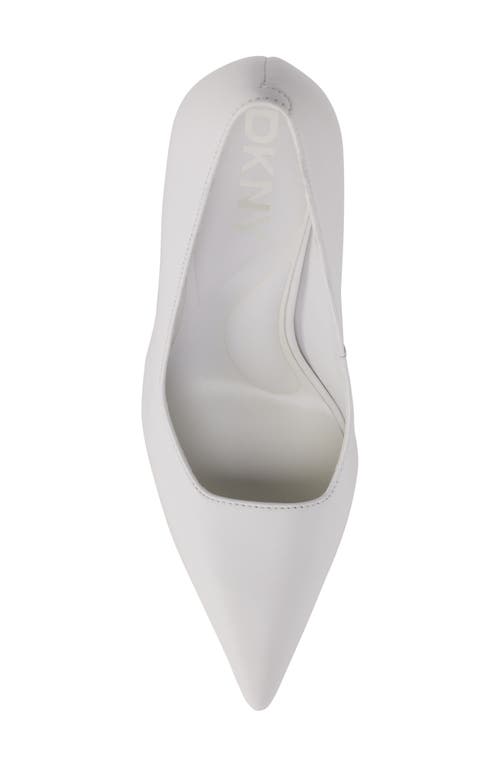 Dkny Mickel Pointed Toe Pump In White