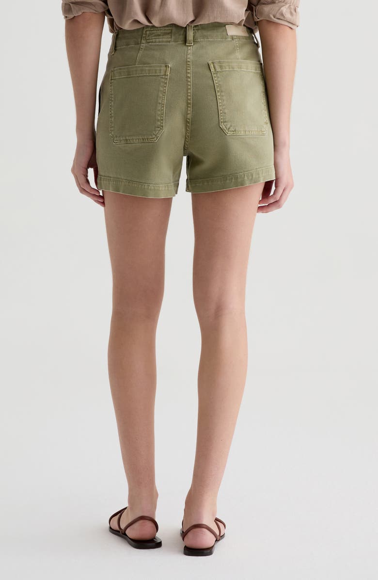 AG Analeigh Patch Pocket Denim Shorts, Alternate, color, Sulfur Basil