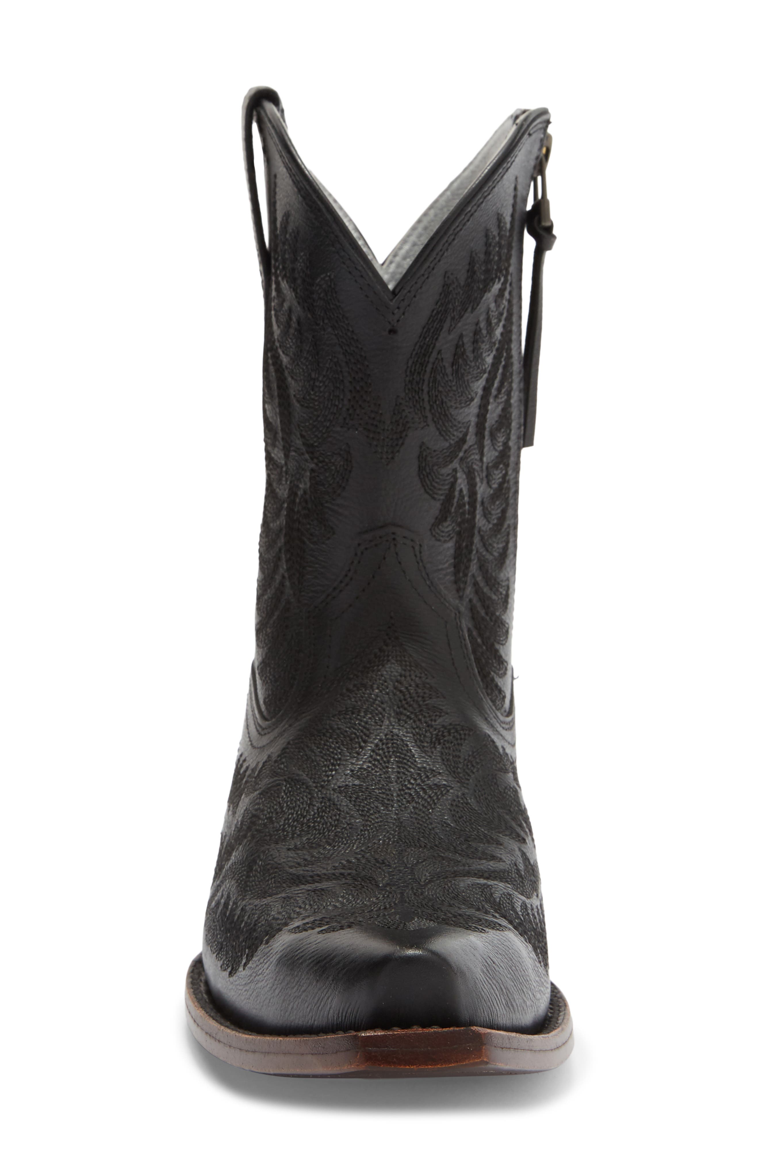 Cate Western Boot, Alternate, color, OBSIDIAN