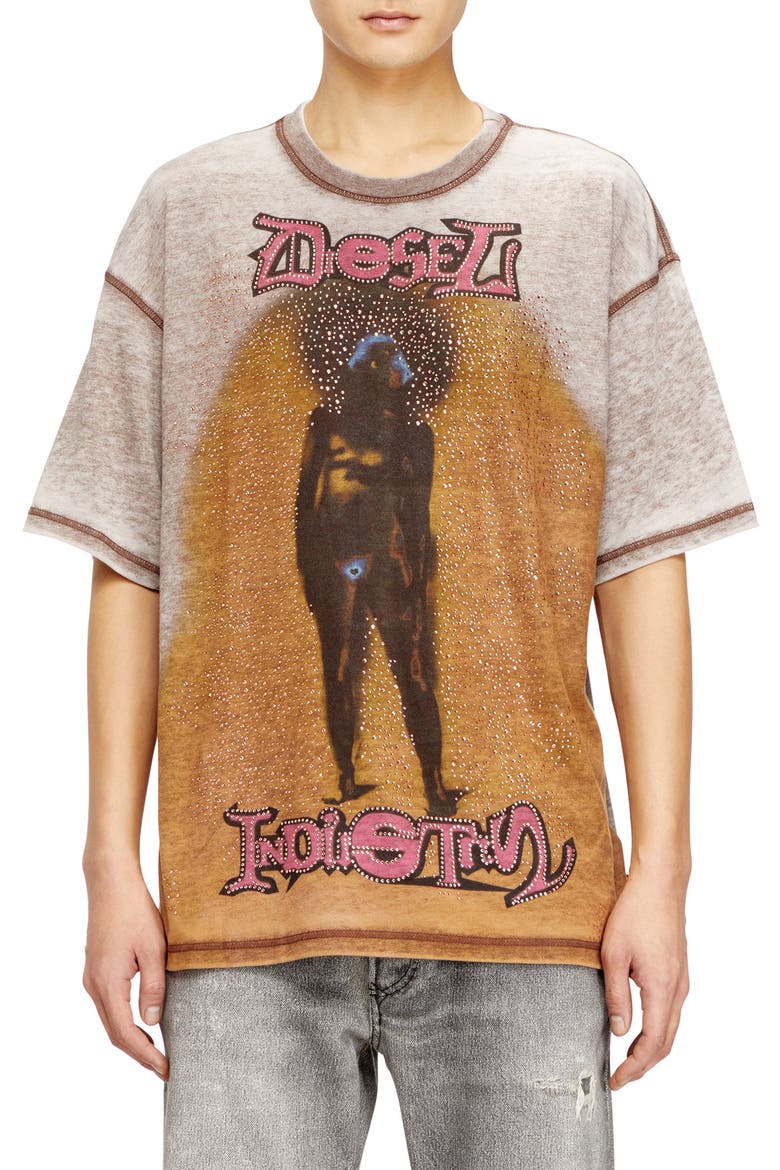 T-Box Rhinestone Embellished Graphic T-Shirt (Men) | Nordstrom