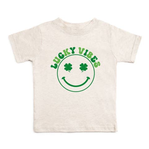Lucky Vibes St. Patrick's Day Short Sleeve T-Shirt (Baby, Toddler & Little Kid)