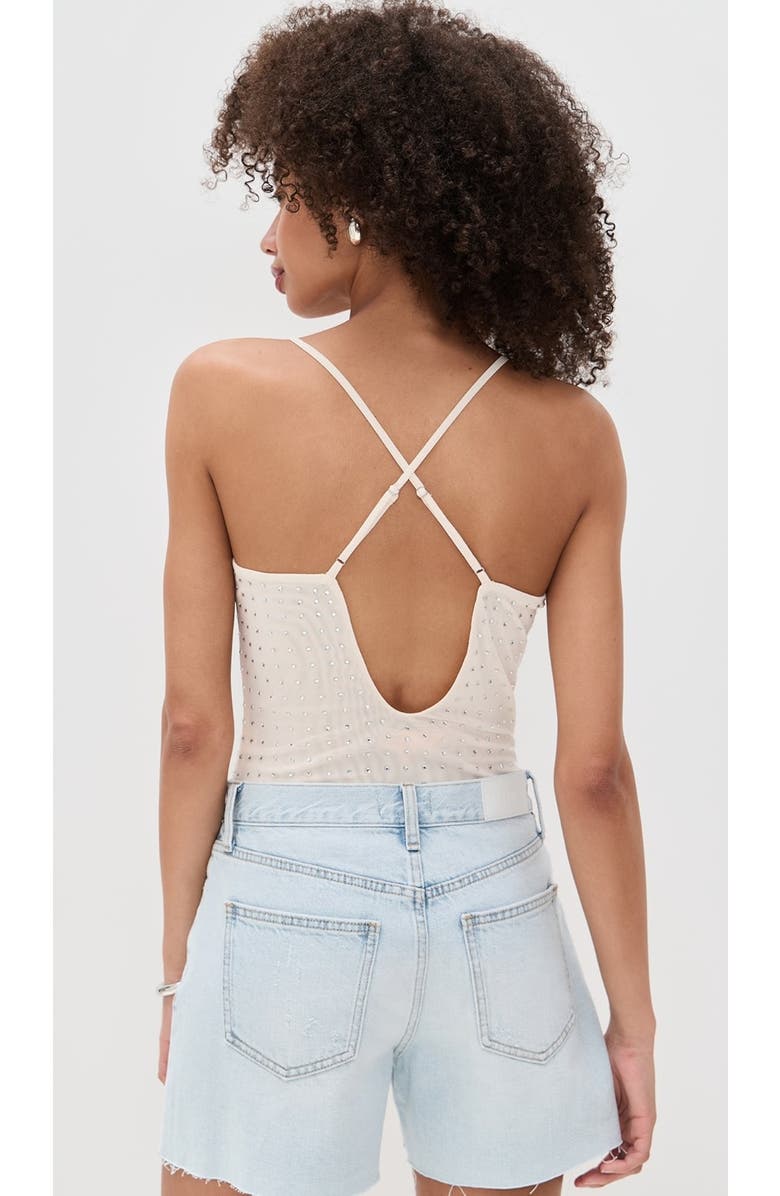 Dur Doux Madison T-Strap Bodysuit, Alternate, color, Cream