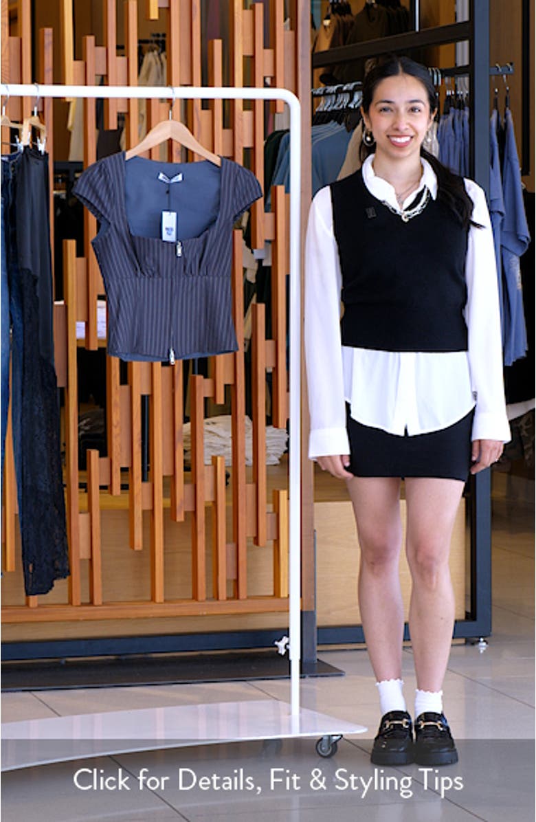 Santa Cruz Pinstripe Fitted Top, sales video thumbnail