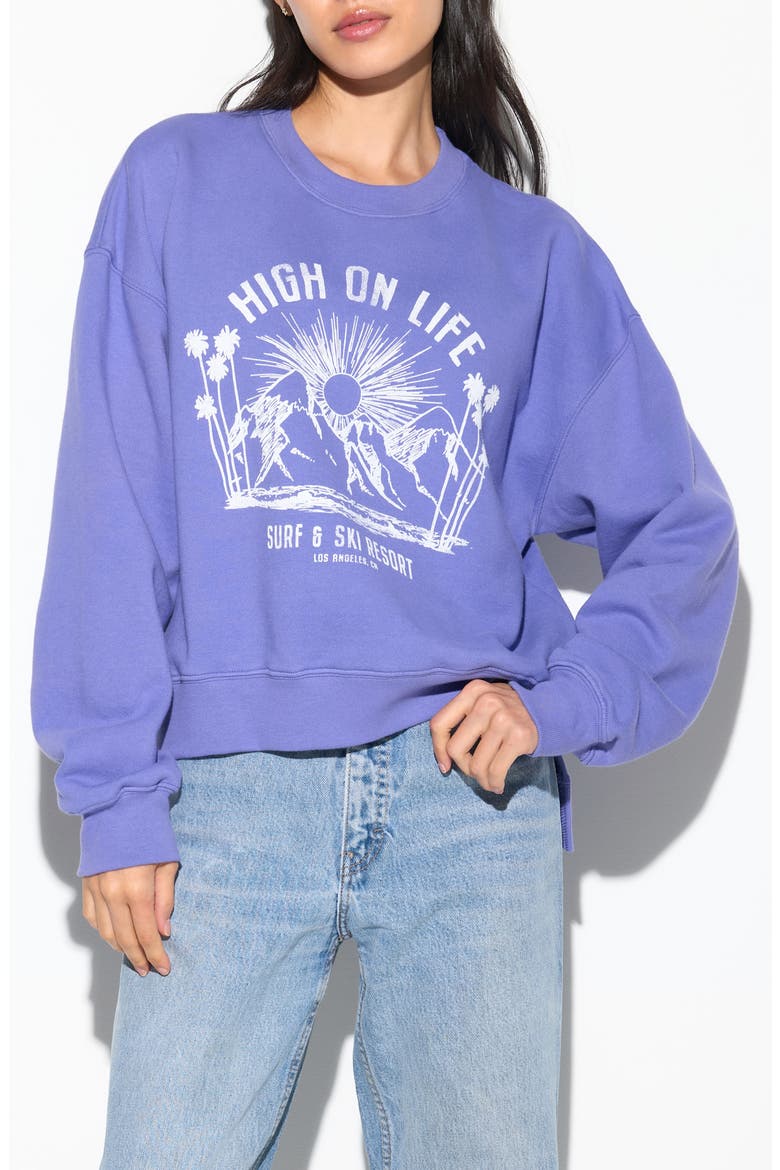 Surf N' Ski Bex Cotton Graphic Sweatshirt, Alternate, color, ASTRAL BLUE