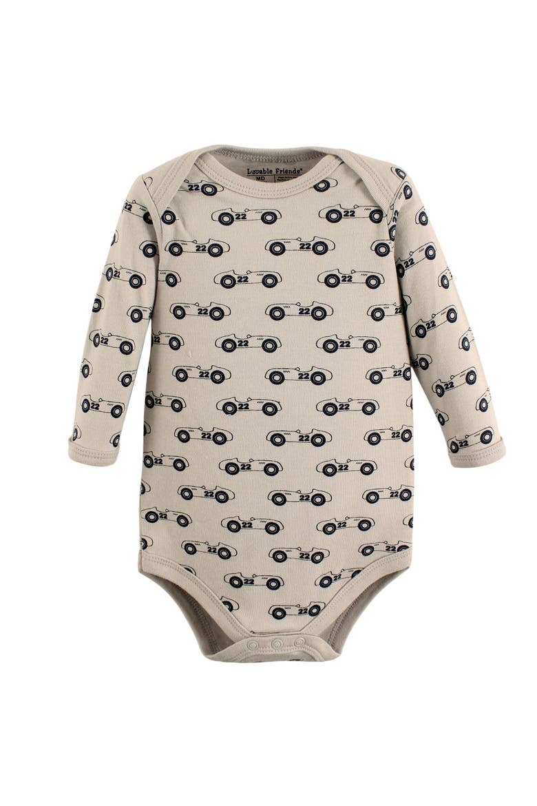 Cotton Long-Sleeve Bodysuits, Alternate, color, Speedy