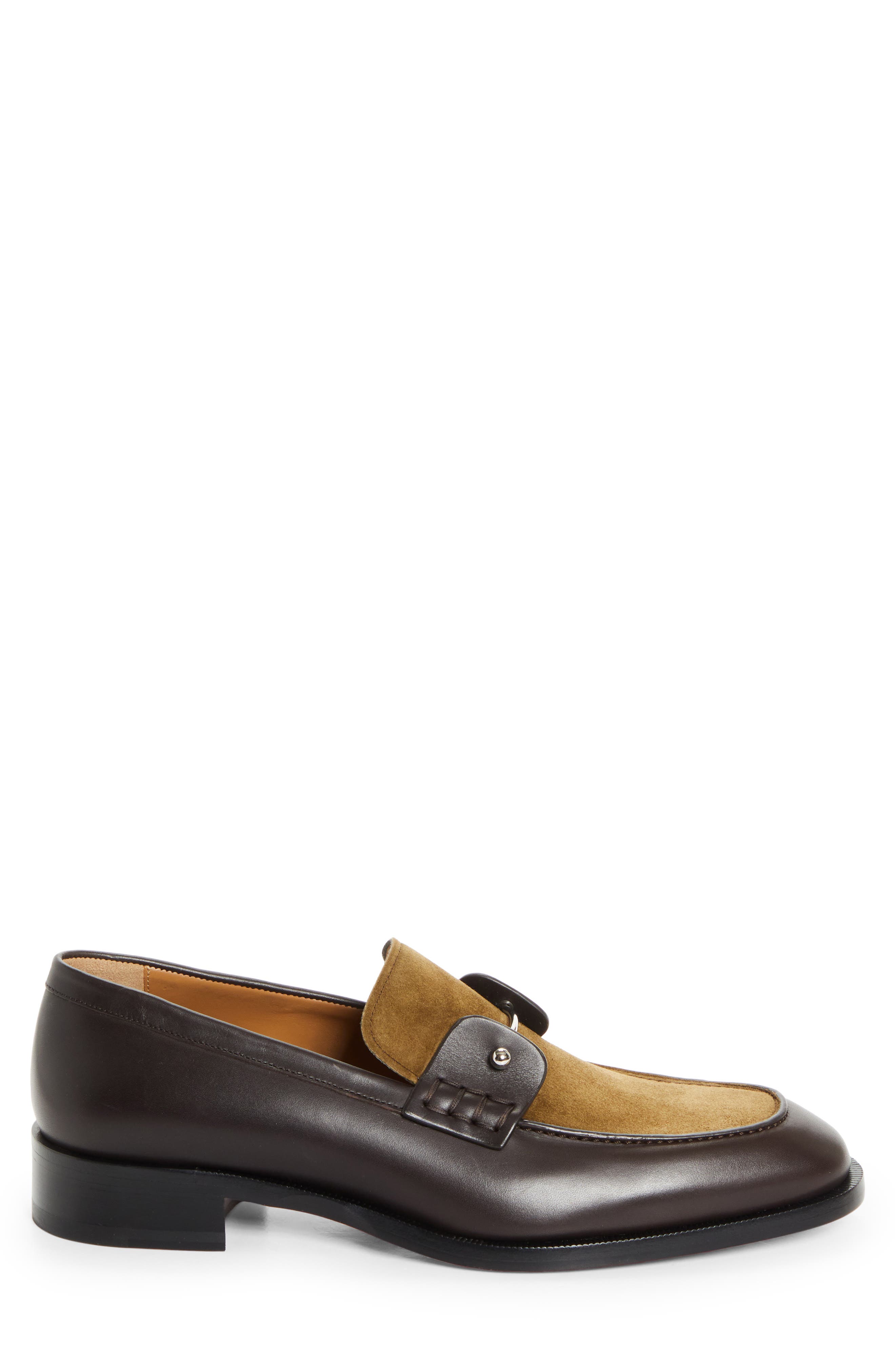 Christian Louboutin Chambelimoc Loafer, Alternate, color, Cafe/ Bronzo