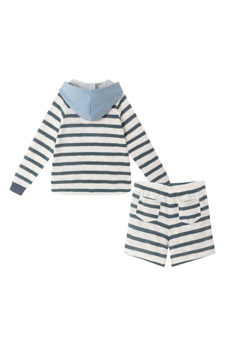 Andy & Evan Kids' Long Sleeve Hoodie & Shorts Set, Alternate, color,