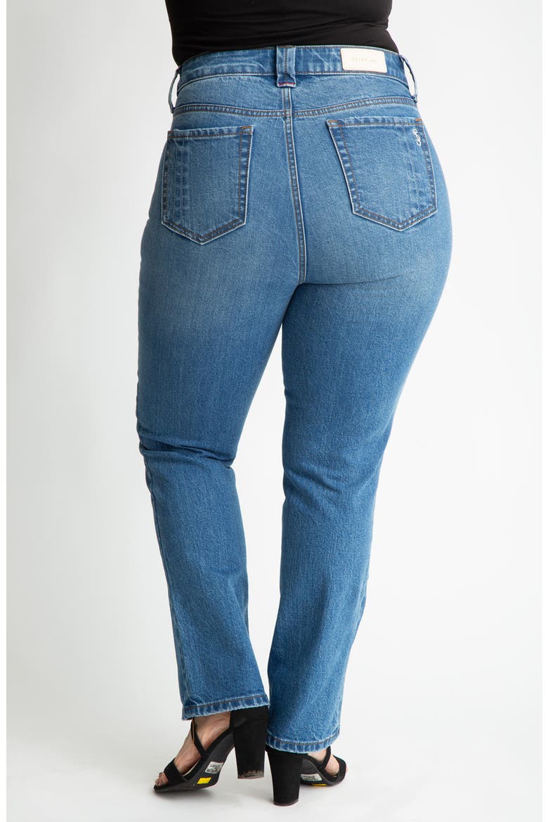 High Waist Ankle Straight Leg Jeans, Alternate, color, RYLEE