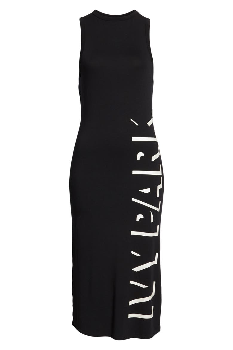 Shadow Logo Dress, Alternate, color, BLACK