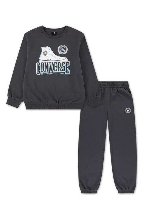 Kids' All Star Shoe Fleece Graphic Sweatshirt & Joggers Set (Little Kid & Big Kid)