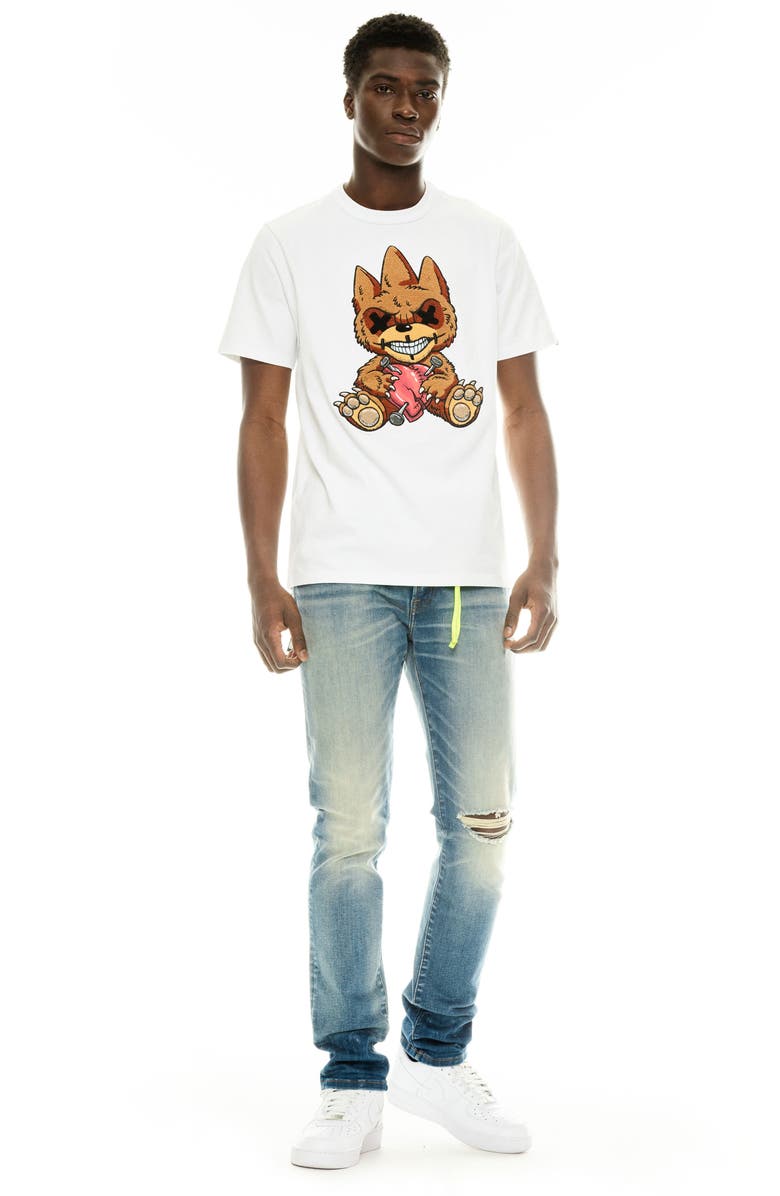 Cult of Individuality Heart Broken Appliqué T-Shirt, Alternate, color, 