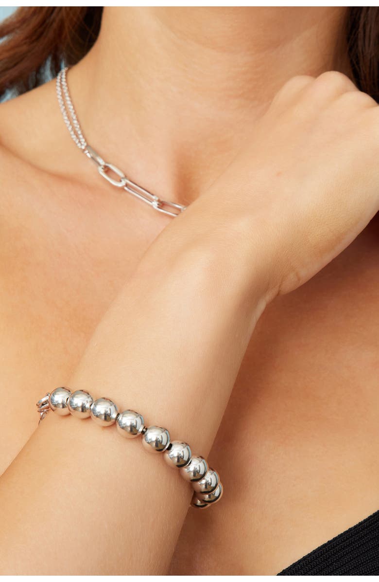 Oradina Belle of the Ball Bracelet in Sterling Silver, Alternate, color, Silver