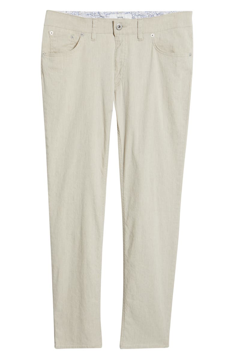Brax Chuck Modern Fit Linen & Cotton Pants, Alternate, color, Sand