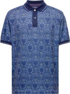 Psycho Bunny Reeves Bunny Print Sport Polo