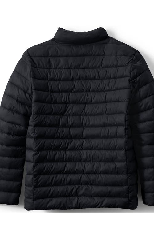 Lands' End School Uniform Kids Thermoplume Jacket In Black