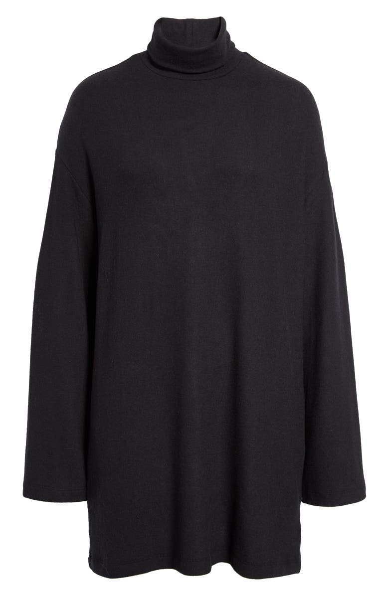 Reformation Turtleneck Long Sleeve Knit Dress, Alternate, color, 