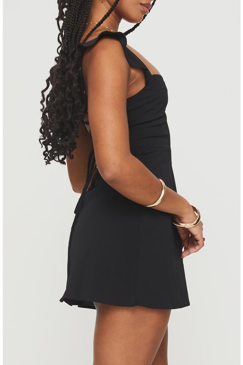 Landon Strappy Minidress, Alternate, color, BLACK