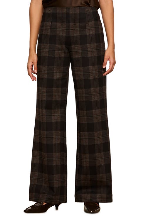 Relay Plaid Pull-On Pants
