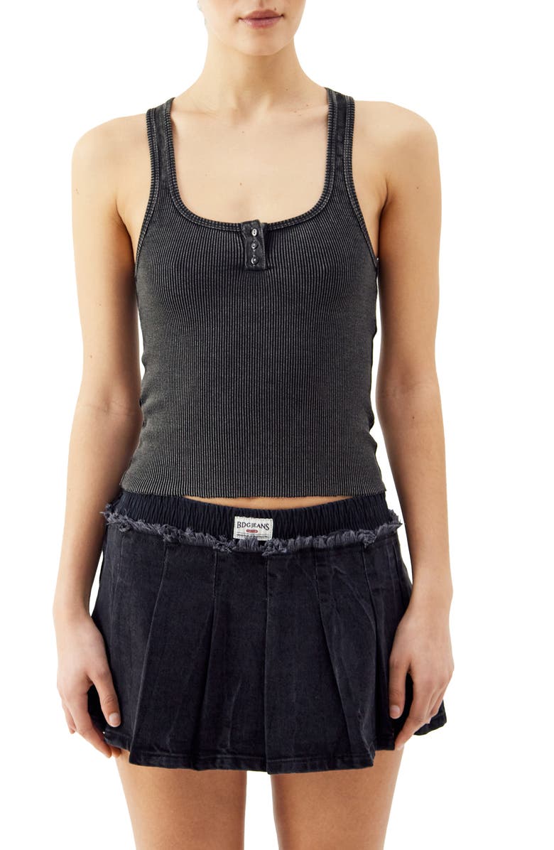 BDG Urban Outfitters Ryan Henley Rib Tank Top, Main, color,