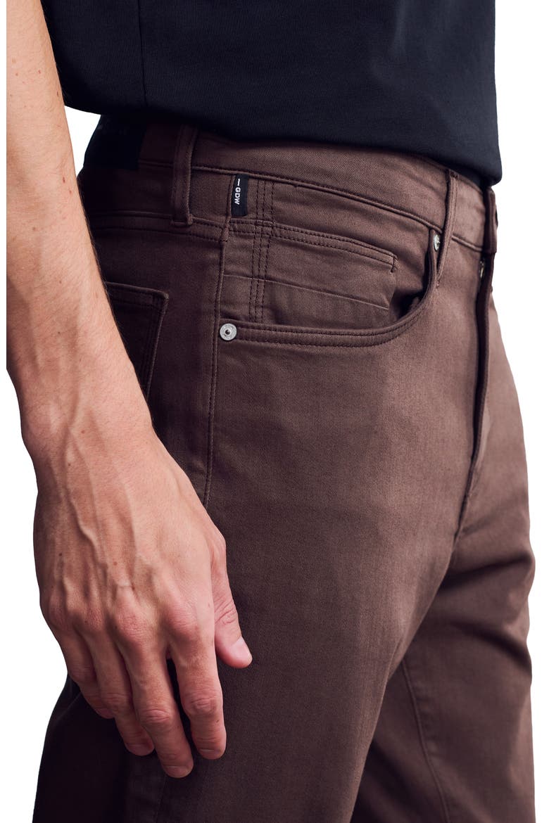 Route Athletic Fit Tapered Leg Jeans, Alternate, color, COFFEE BEAN DENIM