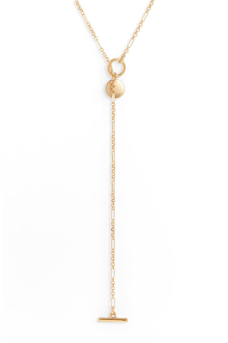 Lariat Necklace, Main, color, VINTAGE GOLD