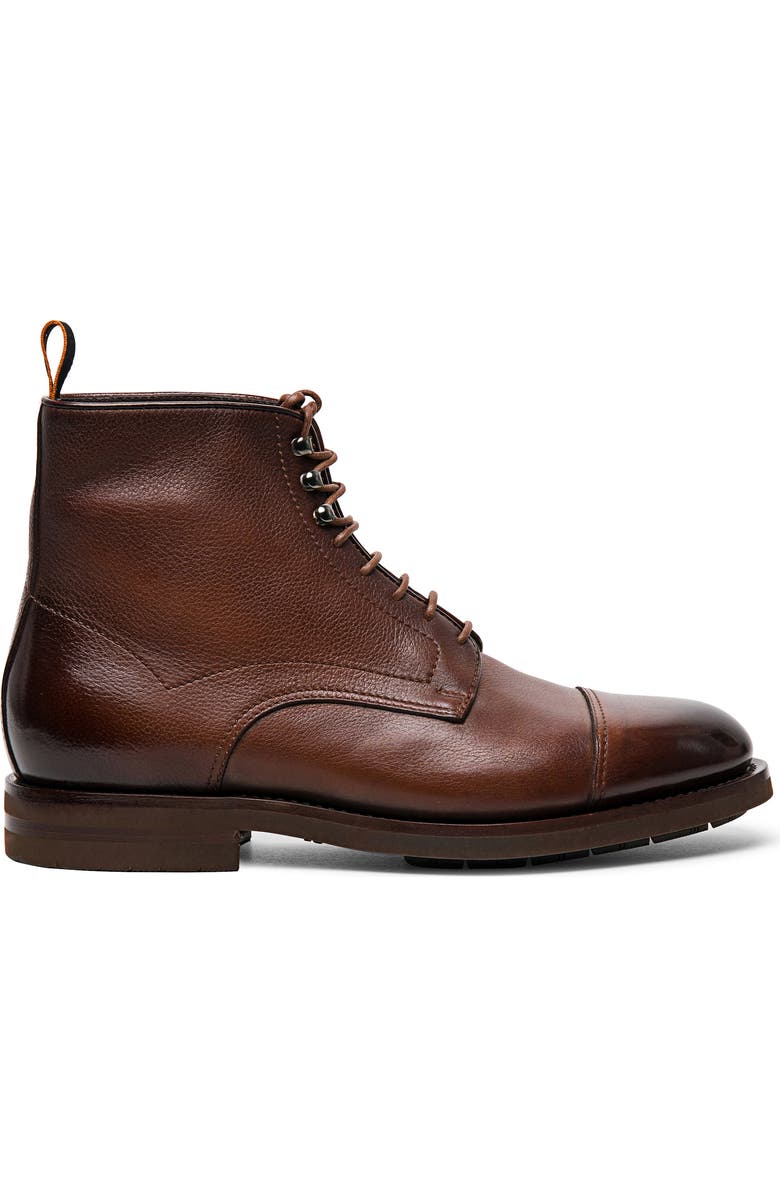 Santoni Ergin Lace-Up Cap Toe Boot, Alternate, color,