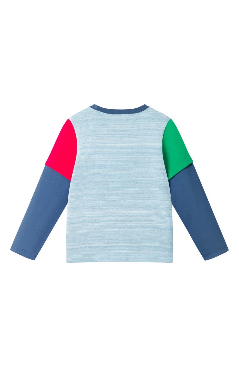 Andy & Evan Kids' Varsity Bear Twofer Long Sleeve Graphic T-Shirt, Alternate, color, 