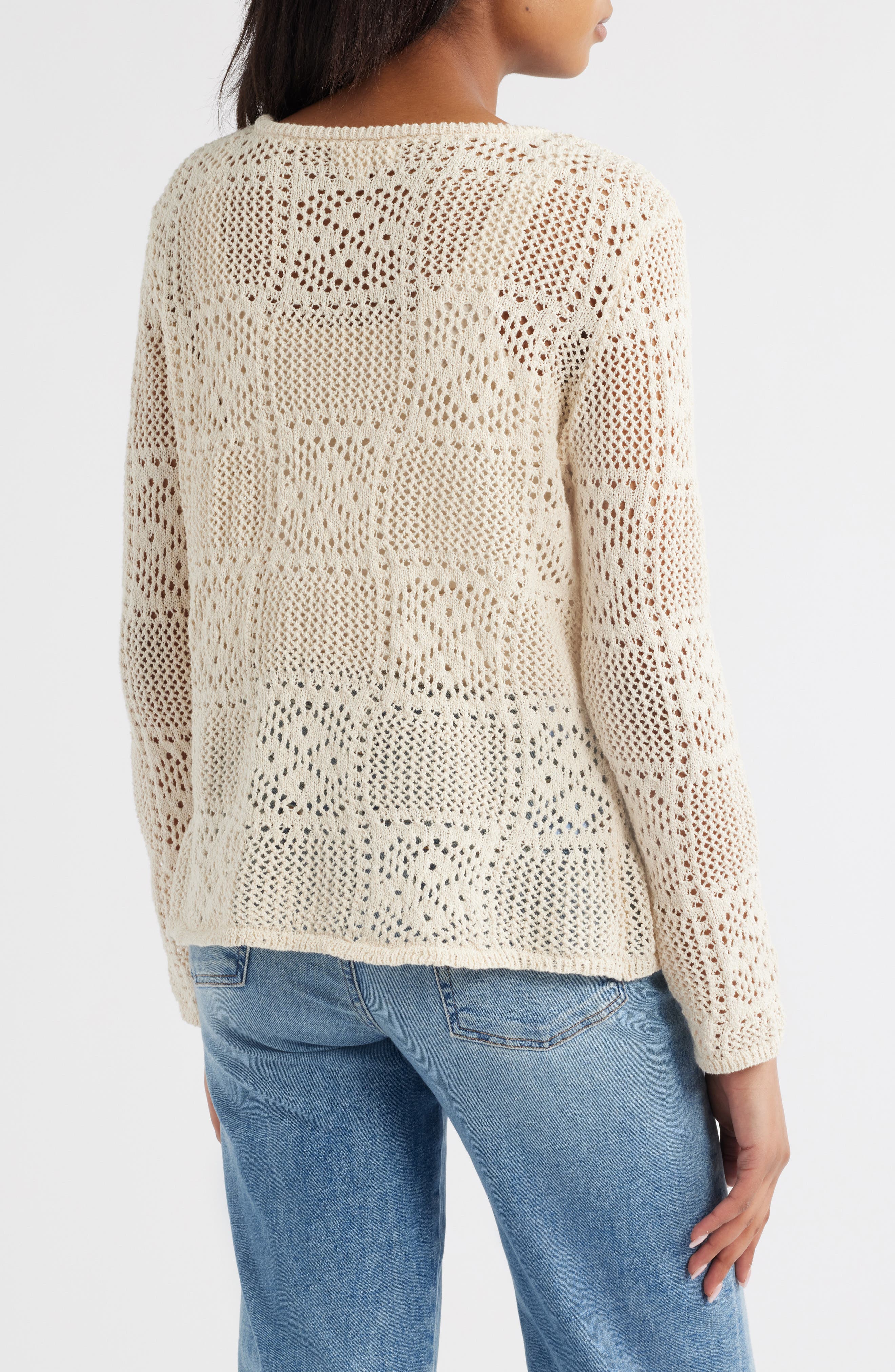 Tiara Crochet Look Sweater - image 4